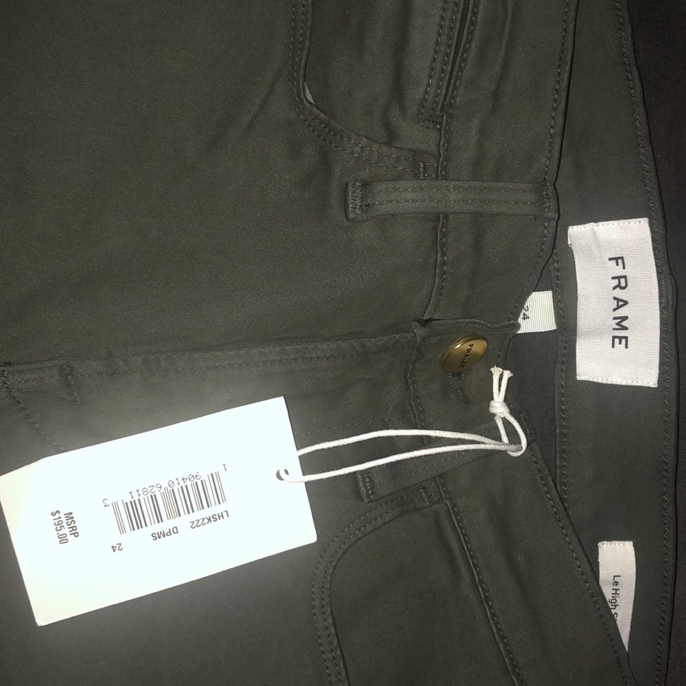 FRAME super soft army green jeans